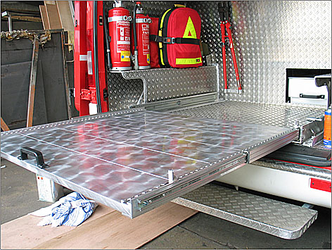 Feuerwehr Innenausbau Auszug